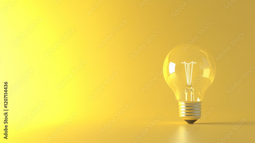 Illumination on a Yellow Background Illumination on a Yellow Background