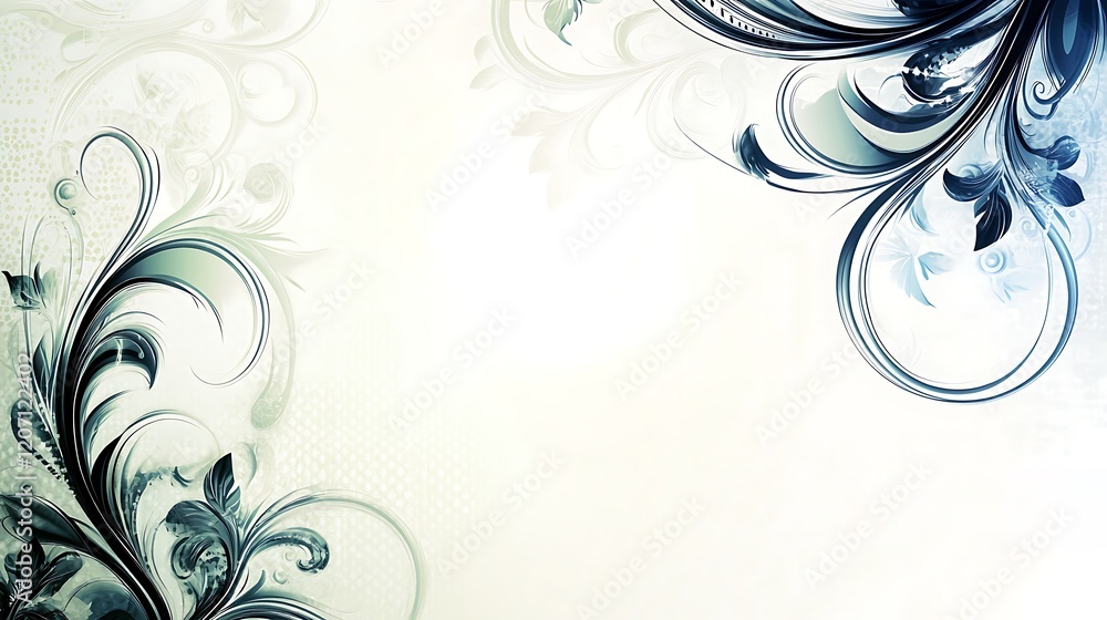 Elegant Swirling Floral Design Background Image Elegant Swirling Floral Design Background Image