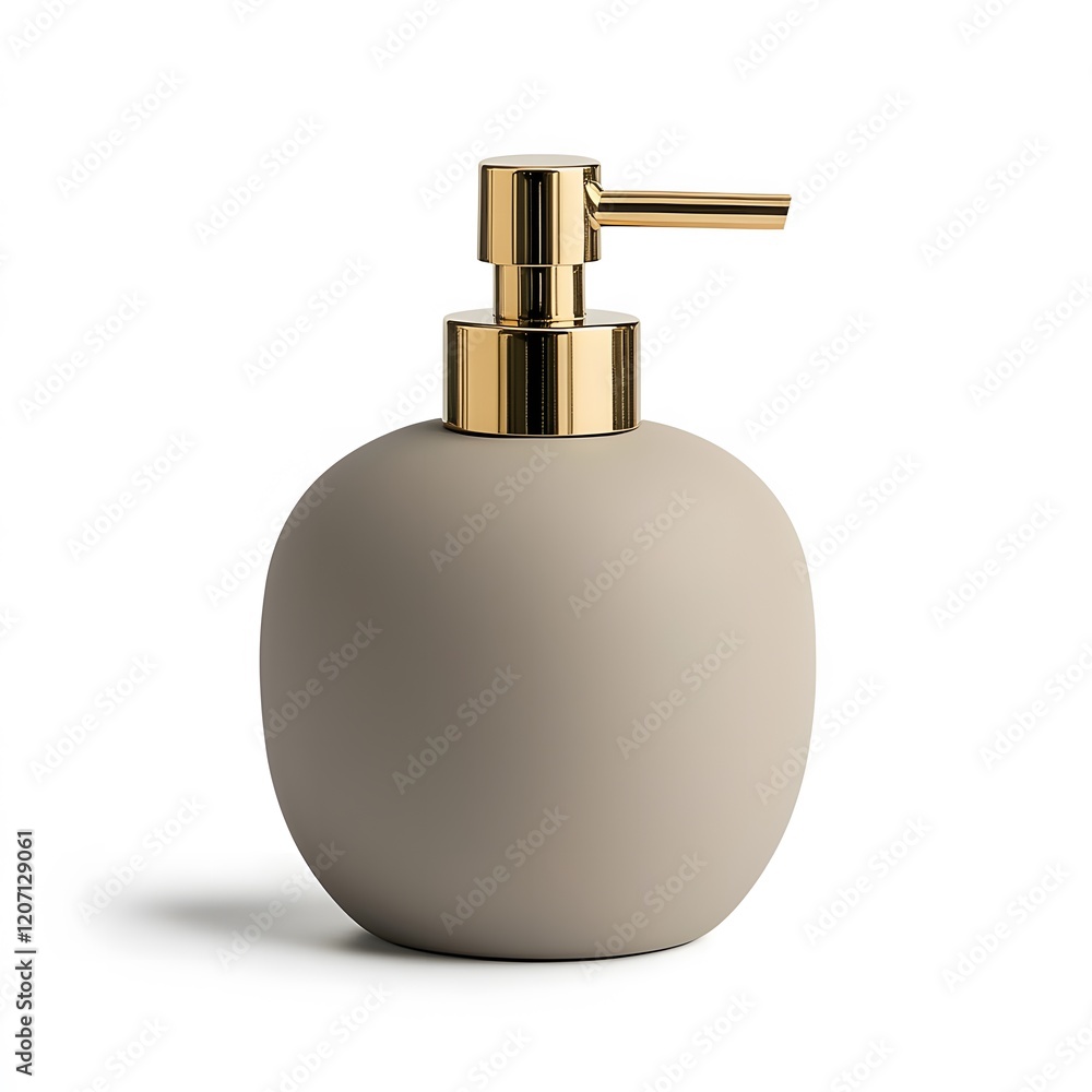 Obraz premium Elegant Ceramic Soap Dispenser for Bathroom Accessory, Stylish Design for Modern Decor and Functional Use
