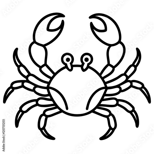 Modern Crab Sketch