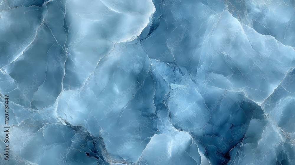 Obraz premium Abstract Blue Ice Crystal Texture Background