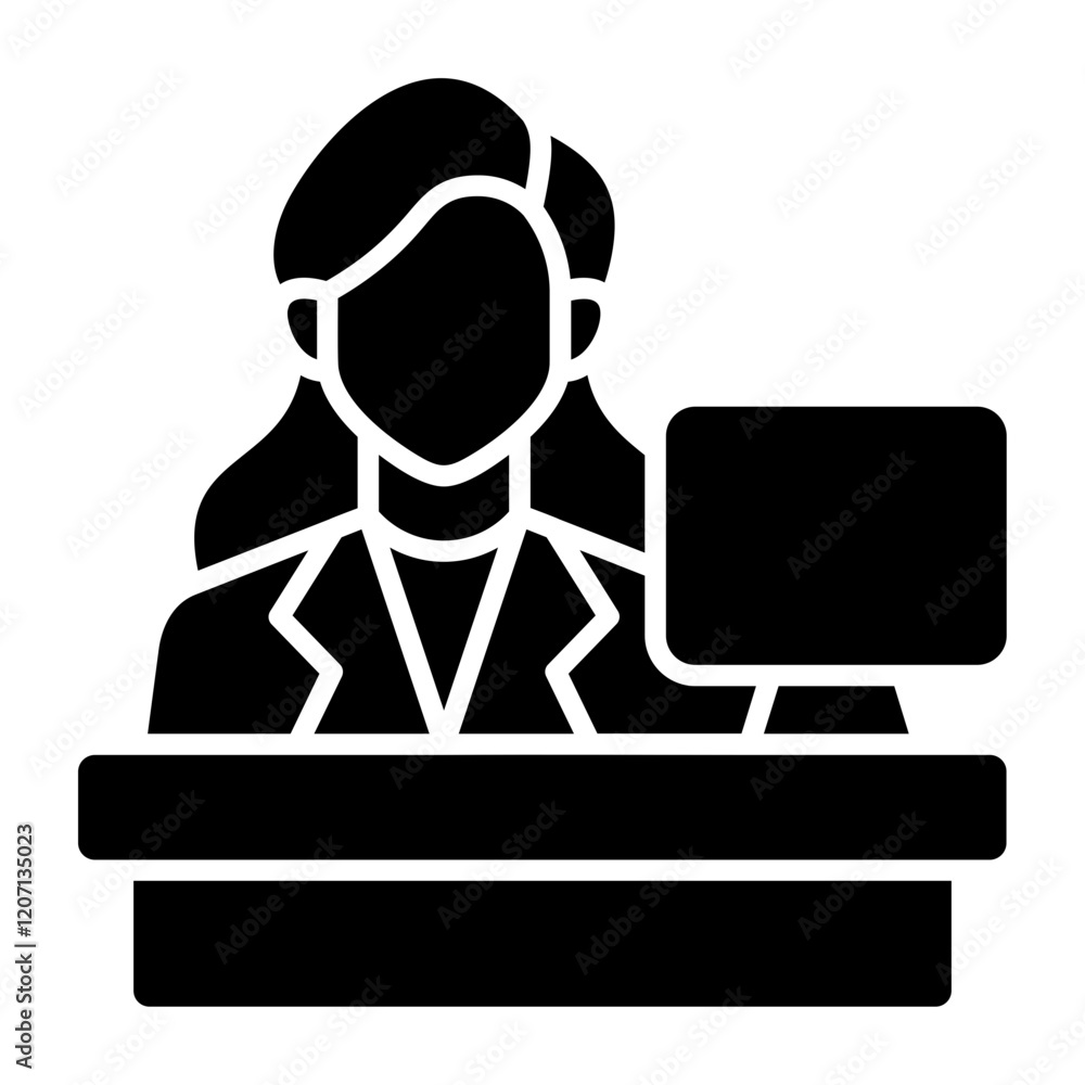 Receptionist Icon Receptionist Icon