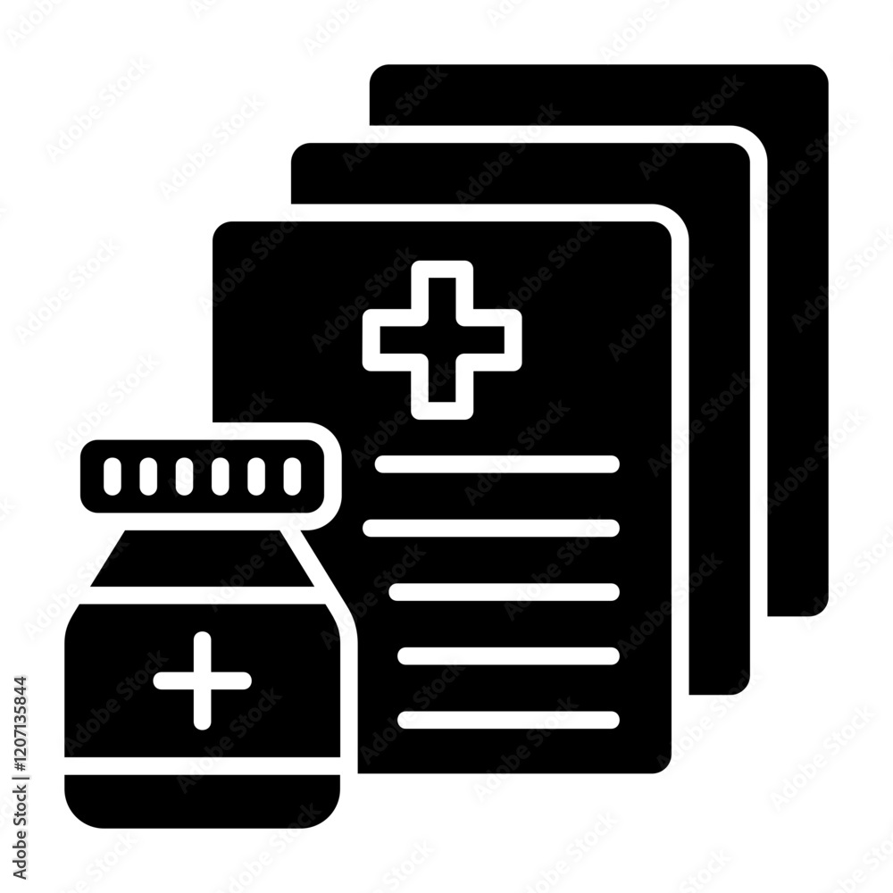 Obraz premium Prescription Icon