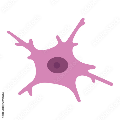 Microglia active colored icon