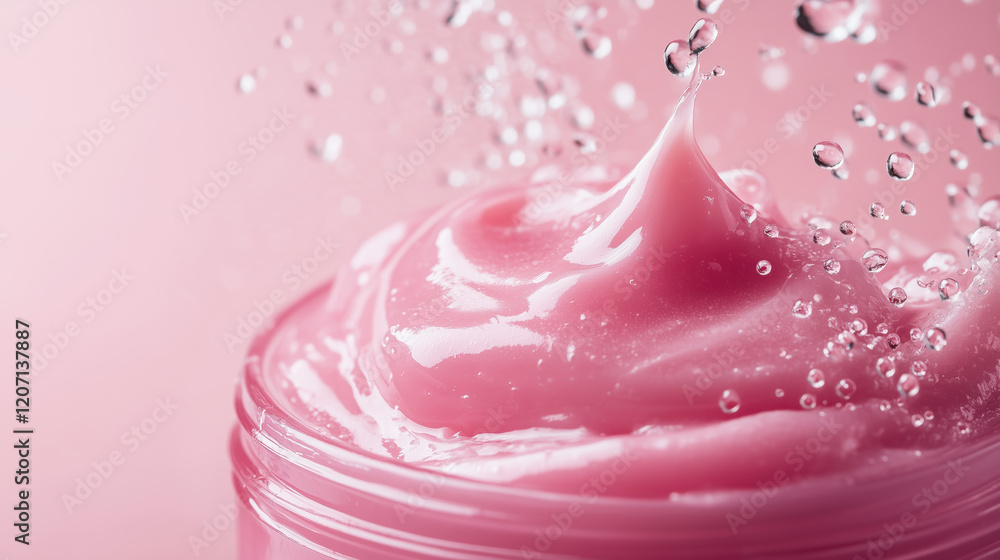 Generative AI: High-End Cream Drops Concept for Beauty and Skincare Products Generative AI: High-End Cream Drops Concept for Beauty and Skincare Products
