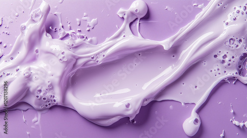 Generative AI: Elegant Milk-Inspired Design in Purple Theme for Large Print Purposes photo