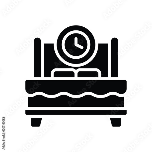 sleep time solid icon. vector icon for your website, mobile, presentation, and logo design.