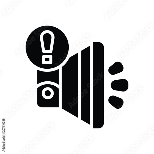 speaker solid icon. vector icon for your website, mobile, presentation, and logo design.