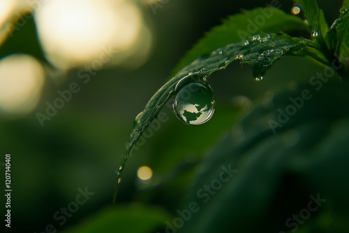 water droplet on a leaf