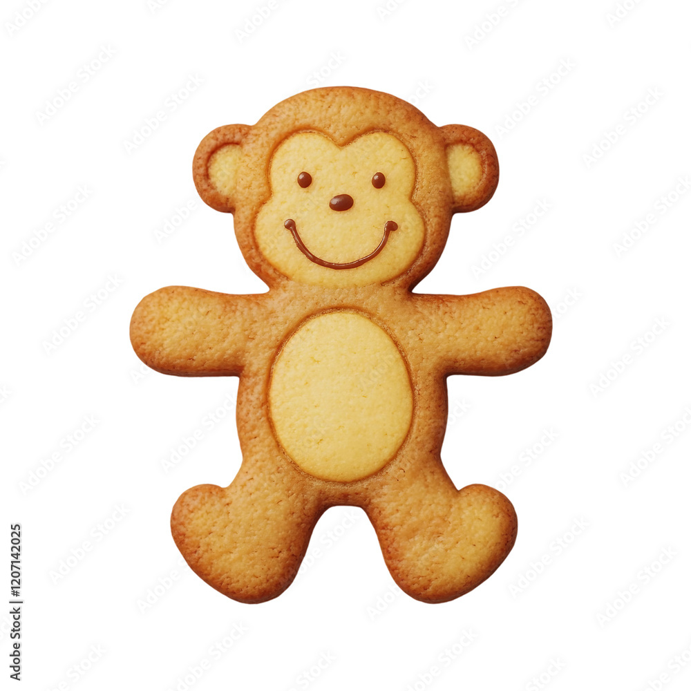 かわいい猿の全身のクッキー