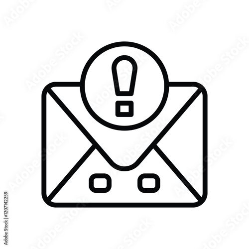 spam email line icon. vector icon for your website, mobile, presentation, and logo design.