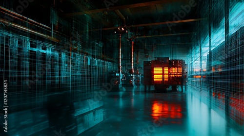 Advanced energy grid plant interior photo