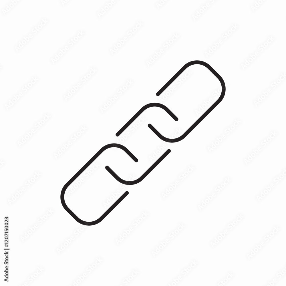 Chain link connection icon vector sign Chain link connection icon vector sign