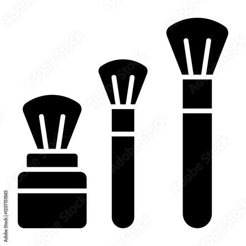 Makeup brushes Icon