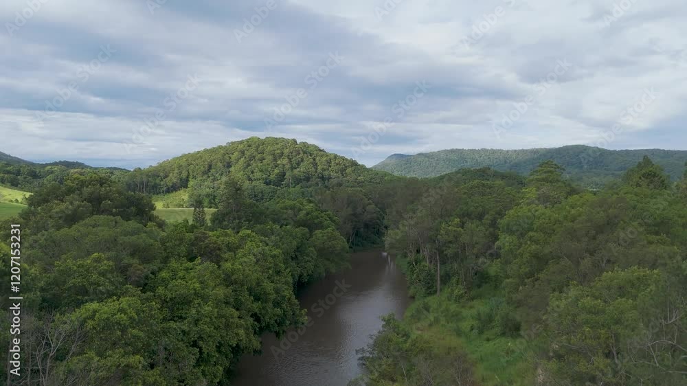 Aerial View of Tweed River Landscape Aerial View of Tweed River Landscape