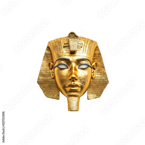 Golden Mask of Tutankhamun Ancient Egyptian Pharaoh's Funeral Mask Replica photo