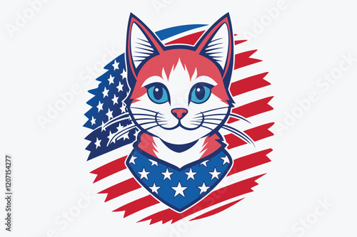 Campaign vector t shirt design of a cat