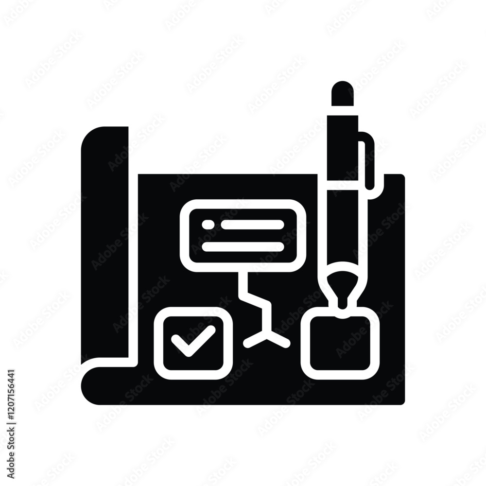 blueprint solid icon. vector icon for your website, mobile, presentation, and logo design. blueprint solid icon. vector icon for your website, mobile, presentation, and logo design.