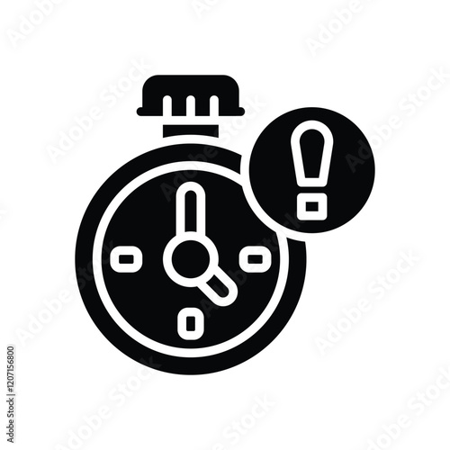 deadline solid icon. vector icon for your website, mobile, presentation, and logo design.