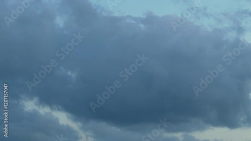 Wallpaper Mural Thunderstorm Cloud, Stormy Atmosphere, Blue Yellow Sky and Gray Black Rain Cumulus Clouds in Sun Rays Time Lapse Slow Motion. Beautiful Tropical Storm Cloudy Sky. Thunderstorm Clouds and Blue Sky. Torontodigital.ca