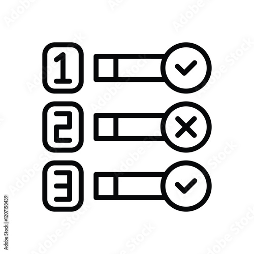 task priority line icon. vector icon for your website, mobile, presentation, and logo design.