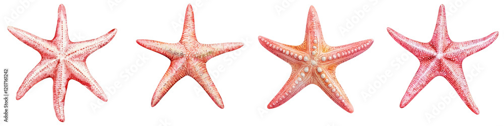 Vibrant Starfish in Tropical Coral Reef Underwater Scene Vibrant Starfish in Tropical Coral Reef Underwater Scene