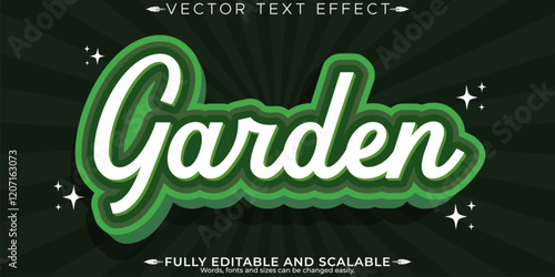 Organic fresh text effect, editable natural and fruit text style