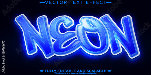 Graffiti text effect, editable spray and street text style
