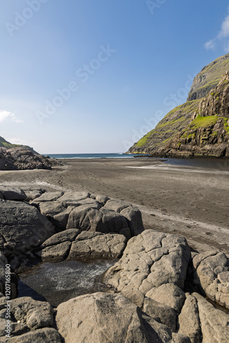 Strand von Saksun auf Streymoy - Färöer Inseln photo