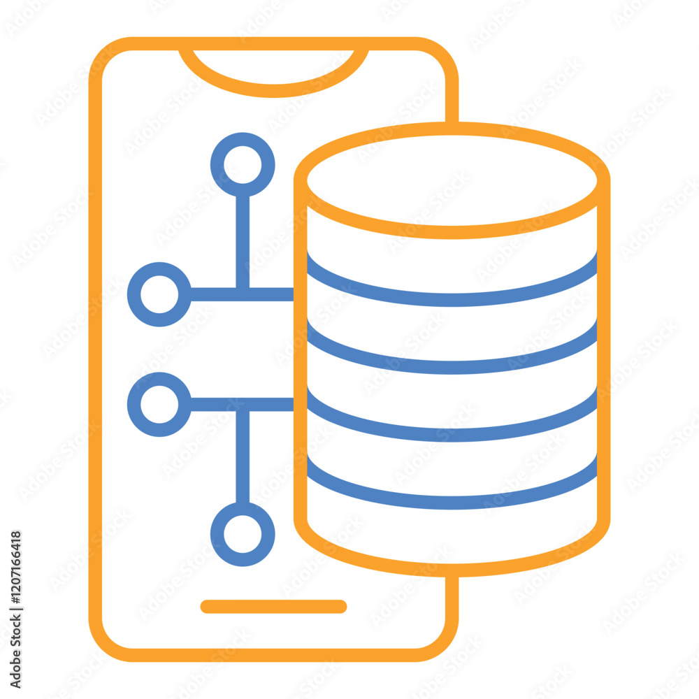 Mobile server Icon Mobile server Icon