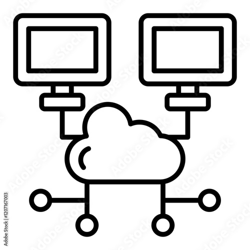 Cloud network Icon