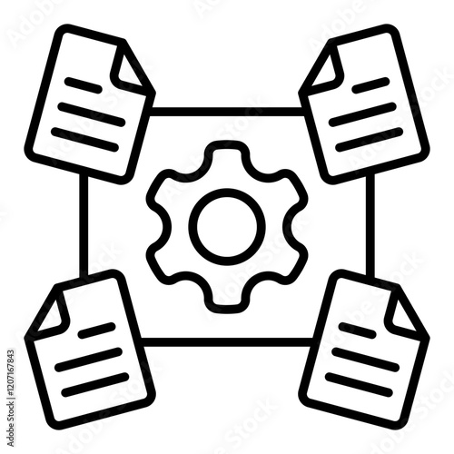 Unstructured information Icon