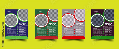 corporate business Flyer . newest trendy creative corporate multipurpose minimal official business advertising Flyer with creative corporate trendy geometric shape template print design