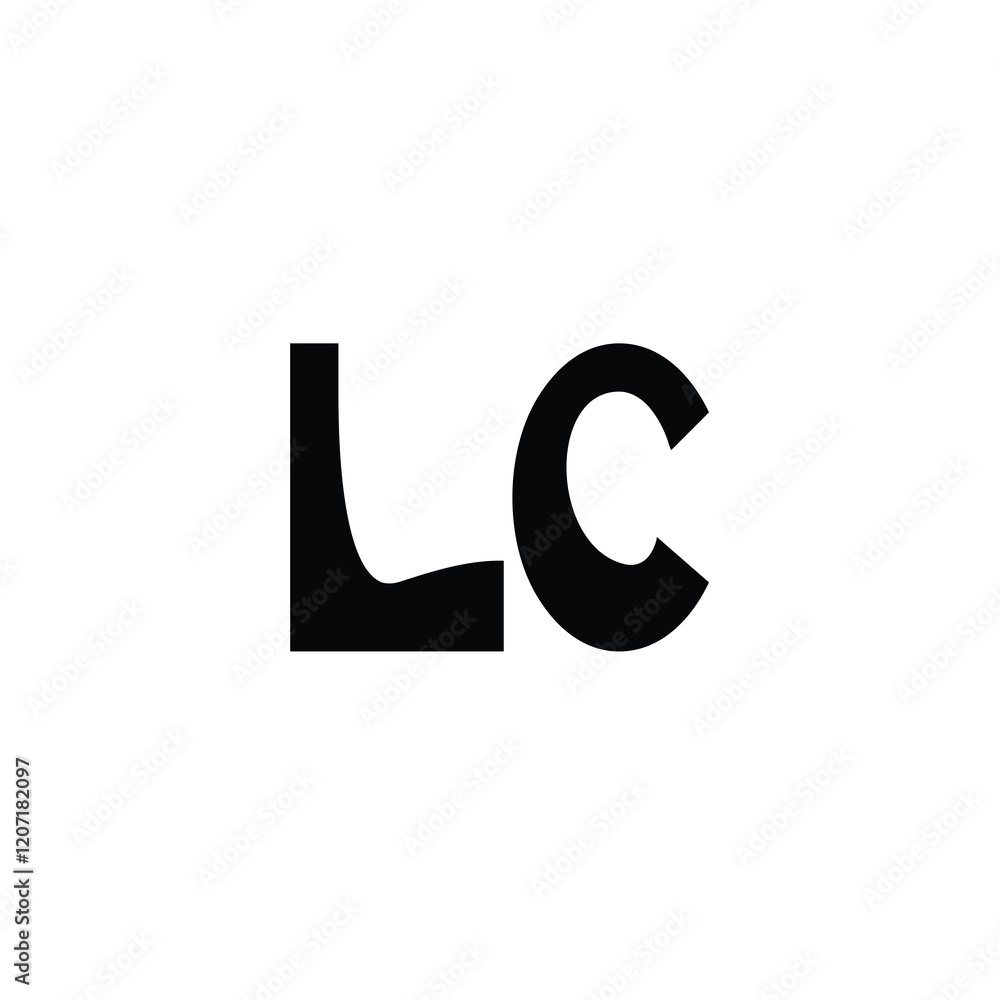 LC monogram logo design letter text name symbol monochrome logotype alphabet character simple logo LC monogram logo design letter text name symbol monochrome logotype alphabet character simple logo