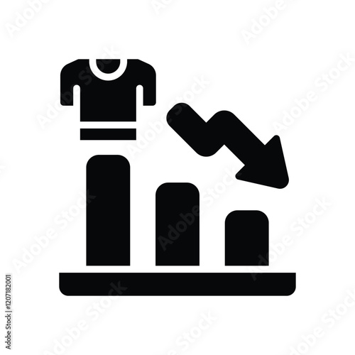 loss icon. vector glyh icon for your website, mobile, presentation, and logo design.