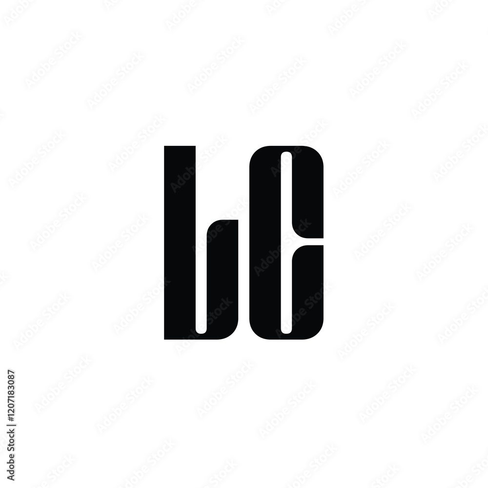 LC monogram logo design letter text name symbol monochrome logotype alphabet character simple logo LC monogram logo design letter text name symbol monochrome logotype alphabet character simple logo