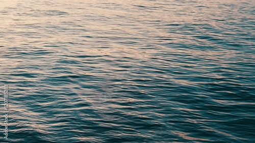 Fresh landscape of sea or ocean near a beach at sunset in summer, Nobody, Travel or vacation, 4Klow motion	