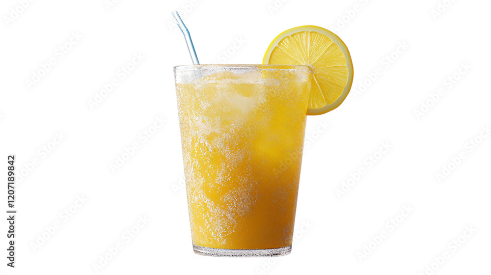 Frozen lemonade isolated on transparent background Frozen lemonade isolated on transparent background