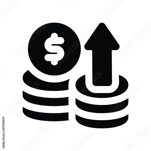 interest solid icon. vector icon for your website, mobile, presentation, and logo design.