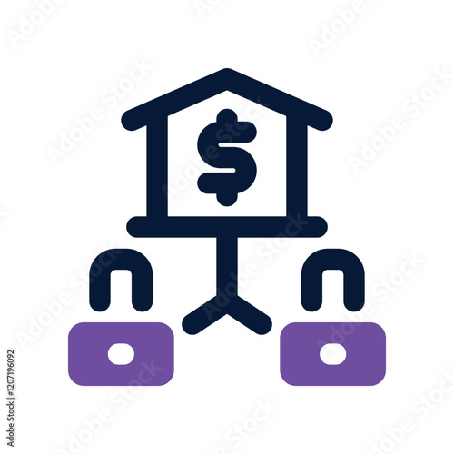 collateral dual tone icon. vector icon for your website, mobile, presentation, and logo design.