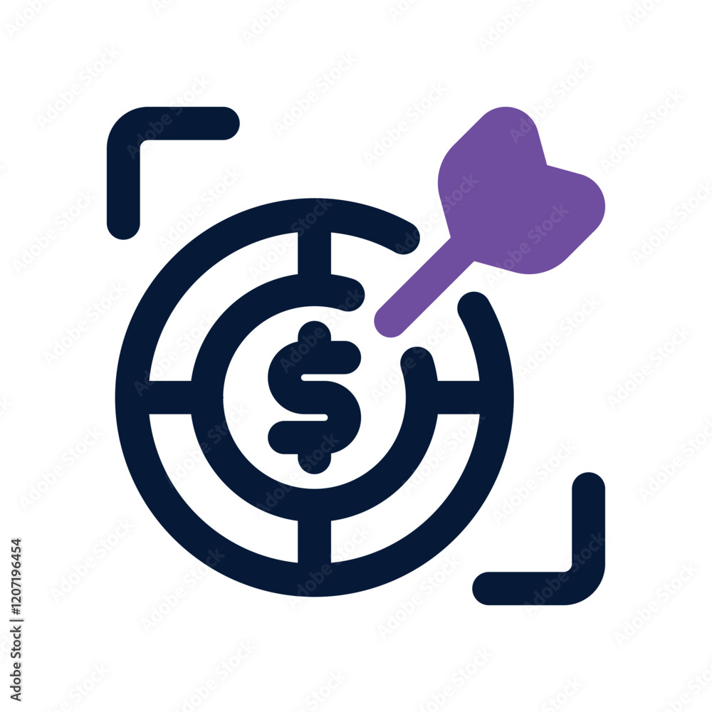 financial goals dual tone icon. vector icon for your website, mobile, presentation, and logo design. financial goals dual tone icon. vector icon for your website, mobile, presentation, and logo design.