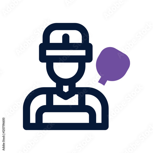 worker cost dual tone icon. vector icon for your website, mobile, presentation, and logo design.