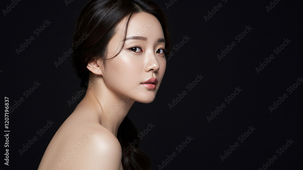 Fototapeta premium 아름다운 스킨케어 모델