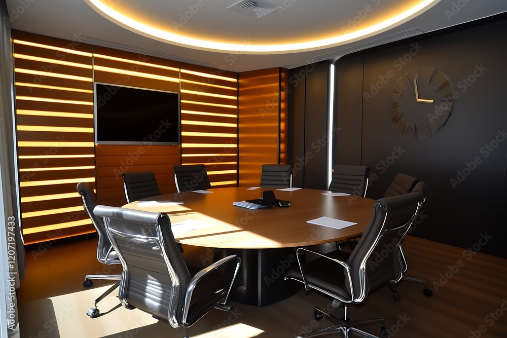 Modern Conference Room with Stylish Design Modern Conference Room with Stylish Design
