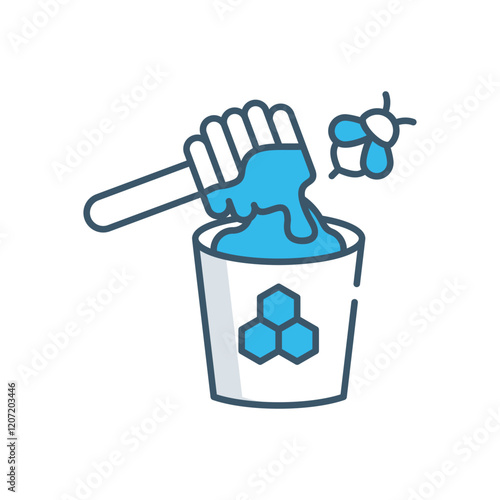 Organic sauce vector icon