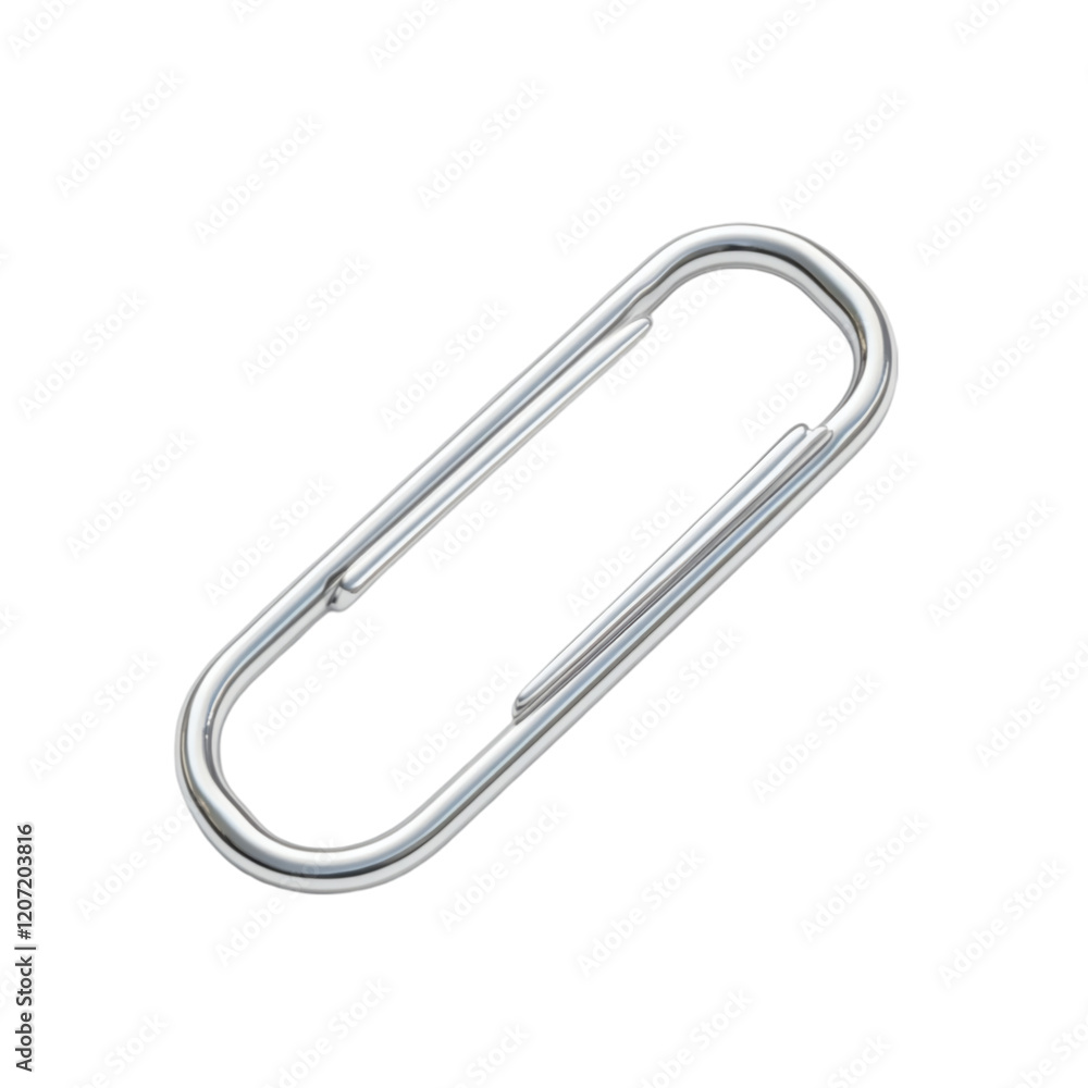 Giant paper clip with a minimalist design, floating on white. Giant paper clip with a minimalist design, floating on white.