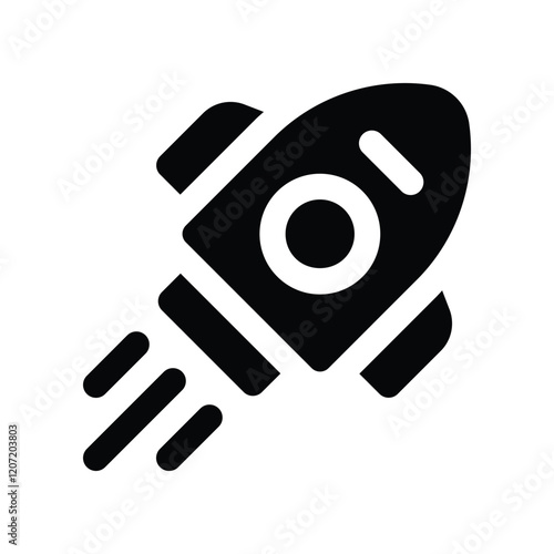 launch solid icon. vector icon for your website, mobile, presentation, and logo design.