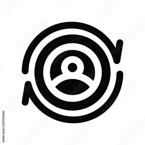 user solid icon. vector icon for your website, mobile, presentation, and logo design.
