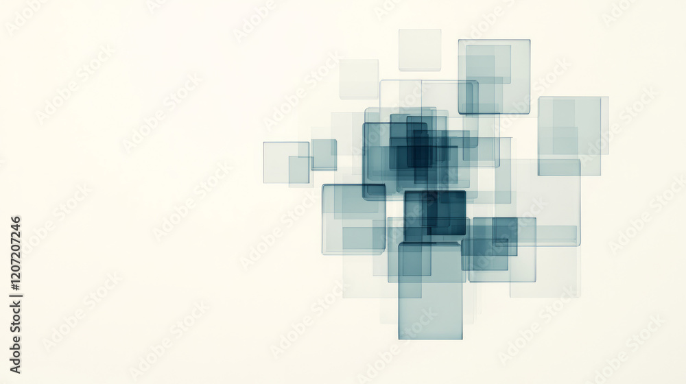 A delicate 3D glass structure featuring complex interconnected lines and shimmering transparent surfaces, creating a captivating visual effect,