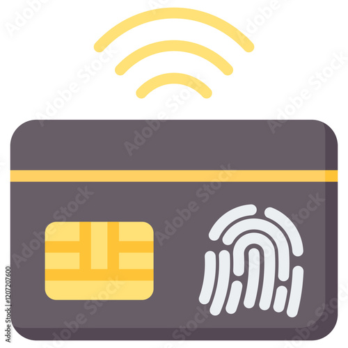 Smart Card Flat Icon